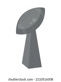 American Football Trophy Icon Flat