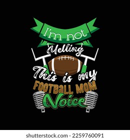 American football tshirt design. Rugby tshirt design idea. Typography tshirt design and trendy tshirt design
