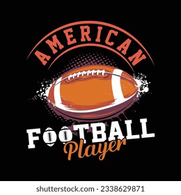 American Football T-Shirt Design for SVG