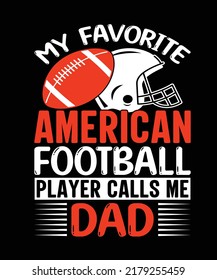 American Football T-shirt Design Template