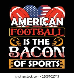 American football t-shirt design vector template