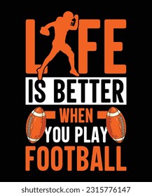 American football t-shirt, Football lover t-shirt