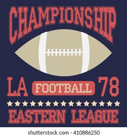 American football typography.  Los Angeles Sport  - vetor