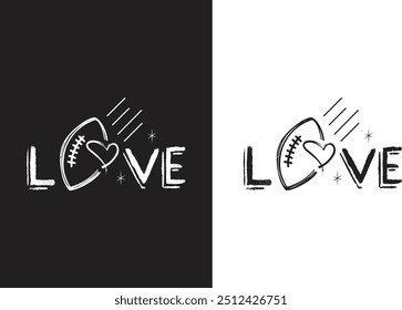 American Football Typography T shirt Design For Your Business