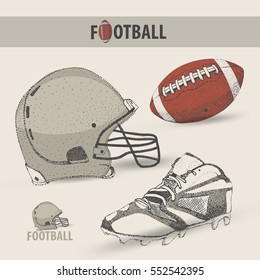 American football. vector