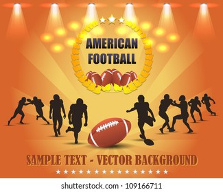 American Football Vector Design