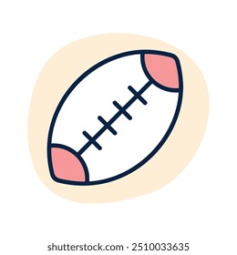 American football vector design, isolated on white background