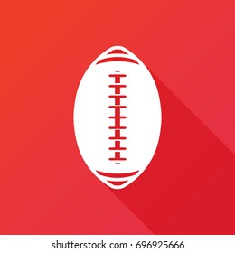 American Football vector icon. Sport ball sign. Team game symbol. Rugby sign icon