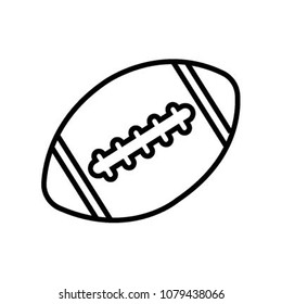 American football vector icon, sports ball symbol. Modern, simple flat vector illustration for web site or mobile app
