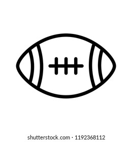 American football vector icon, sports ball symbol. Modern, simple flat vector illustration for web site or mobile app