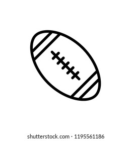 American football vector icon, sports ball symbol. Modern, simple flat vector illustration for web site or mobile app.