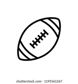 American football vector icon, sports ball symbol. Modern, simple flat vector illustration for web site or mobile app.