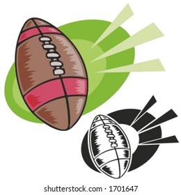 American football. Vector illustration