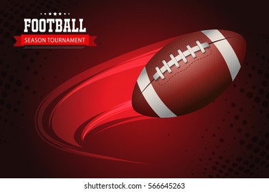 American Football vector Illustration design. Throw the ball quickly.