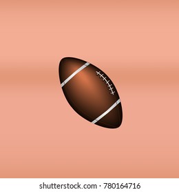 american football vector isolated object. american sport