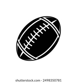 American football vector logo icon silhouette black and white color 