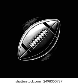 American football vector logo icon silhouette black and white color 