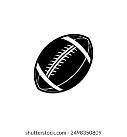 American football vector logo icon silhouette black and white color 