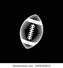 American football vector logo icon silhouette black and white color 