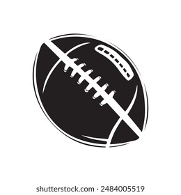 American football vector silhouette logo design 