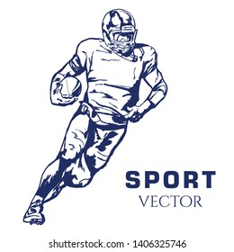 American Football vector. Sport Vector