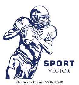 American Football vector. Sport Vector