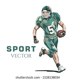 American Football vector. Sport Vector