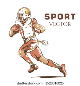 American Football vector. Sport Vector