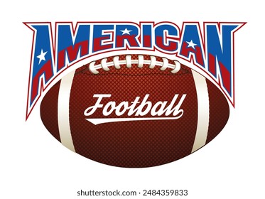 American Football vintage logo vector illustration