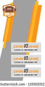 American football web banner