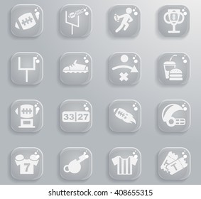 american football web icons for user interface design