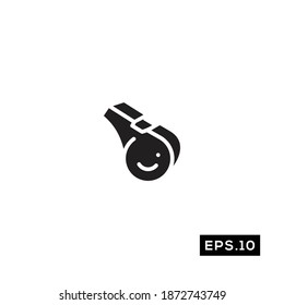 American Football whistle  Icon. American Football whistle  Sign logo vector