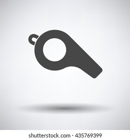 American football whistle icon. Vector illustration.