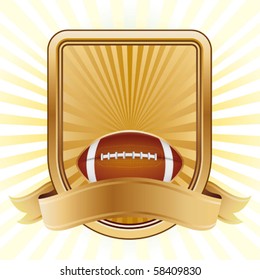 American Football,shield,yellow Background