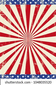 American frame background.A grunge american poster for your message