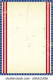 American frame background.
A grunge american poster for your message