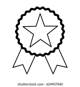 american frame with ribbon and star