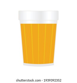Vidrio americano con vector de cerveza