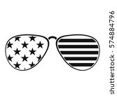 American glasses icon. Simple illustration of american glasses vector icon for web