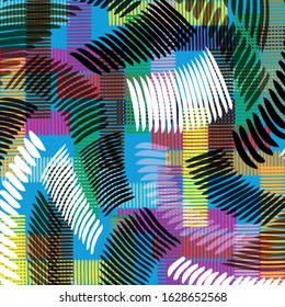 american graffiti style illustration psychedelic abstract quality pattern