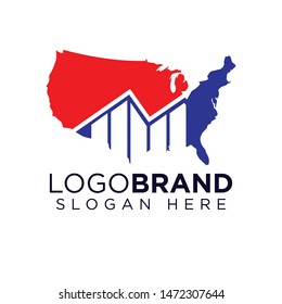 American Graph Statistic Logo template
