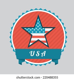 american graphic design , vector illustration