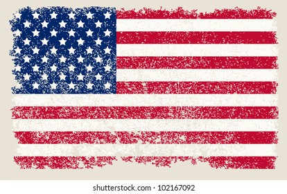 American grunge flag