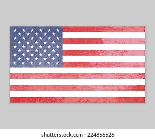 American grunge flag
