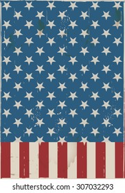 American grunge flag background
