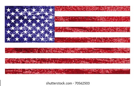 American grunge flag background
