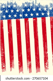 An american grunge flag for a background of a poster.