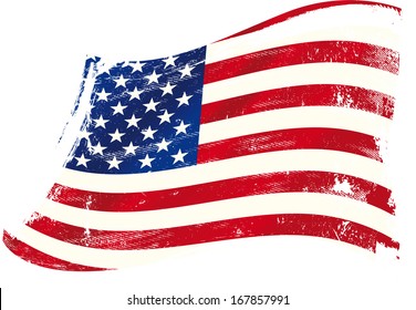 An american grunge flag for you.