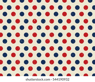 American grunge polkadot background
