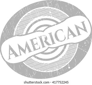 American grunge style stamp